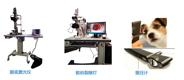 眼底激光仪、数码裂隙灯、眼压计